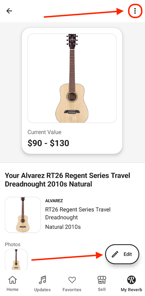 Android detailed view