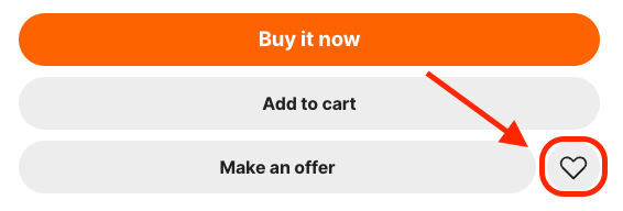Heart icon for Watch List
