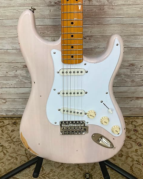 This Stratocaster has more severe blemishes, but is still completely functional.